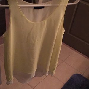 Layered Calvin Klein flowy tank